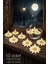 10 Adet Suda Yüzen Papatya Mumlar, Tealight, Dekoratif ve Hediyelik Set 1