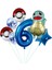 Pokemon Squirtle Konsept 6 Yaş Balon Set Pokemon Squirtle Yıldız Balon Doğum Günü Folyo Balon Set 1