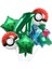 Pokemon Bulbasaur Konsept 4 Yaş Balon Set Pokemon Bulbasaur Yıldız Balon Doğum Günü Folyo Balon Set 1