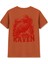 Kırmızı Kuzgun Raven Baskılı Kiremit Basic Tişört 1