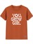 You Grow Girl Kadın Basic Kiremit Tişört 1