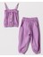 Pıtırcık Poplin Pantolonlu 2'li Takım Lila - 4 Yaş 1
