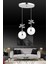 KELEBEK 2Lİ KROM 3 Renk LED ISIKLI SALON MUTFAK OTURMA ODASI ANTRE AVİZE 1