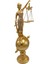 Themis Adalet Terazisi Heykeli ve Dünya Biblo Gold 37CM 1