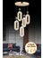 SERRA 5Lİ GOLD 3 Renk LED ISIKLI SALON MUTFAK OTURMA ODASI ANTRE AVİZE 1