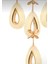 Damla-4lu-GOLD 3 Renk LED ISIKLI SALON MUTFAK OTURMA ODASI ANTRE AVİZE 4