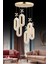 SERRA 6LI GOLD 3 Renk LED ISIKLI SALON MUTFAK OTURMA ODASI ANTRE AVİZE 1