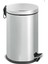 Şık 12 Lt Paslanmaz Çöp Kovası, Krom Detaylı, Pedallı, Gri Renk 1