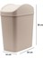 Bej Çizgili 6,7 Litrelik Mutfak ve Banyo Çöp Kutusu 3