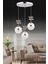 KELEBEK 3LÜ KROM 3 REK LED ISIKLI AKRILIK TASLI Modern Sarkıt Mutfak Oturma Odası Salon Sarkıt Avize 1