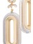 SERRA 2Lİ GOLD 3 REK LED ISIKLI AKRILIK TASLI Modern Sarkıt Mutfak Oturma Odası Salon Sarkıt Avize 3