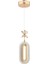 SERRA TEKLİ GOLD 3 REK LED ISIKLI Modern Sarkıt Mutfak Oturma Odası Salon Sarkıt Avize 2