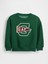 Erkek Bebek Yeşil Vintagesoft Varsity Logo Sweatshirt 1