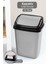 Gri Kapaklı Plastik Çöp Kovası, 10 Litre, Ev, Ofis, Banyo, Mutfak Için Ideal 1