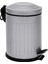 5 Lt Vintage Serisi Amortisör Kapaklı Gri Çöp Kovası, Çok Amaçlı Kullanım 1