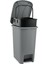 Gri 12,5 Litre Pedallı Çöp Kovası, Slim, Iç Kovalı, Metalik Tasarım 3