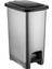 25 Litre Pedallı Gri Siyah Kapaklı Çöp Kutusu 1
