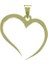 14 Ayar Altın Kalp Kolye Ucu 1 Gr, KC17784 Kodlu 8
