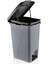 15 Litre Gri Slim Pedallı Iç Kovalı Çöp Kovası 1