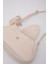 Krem Shk96 Suni Deri Tek Bölmeli Cüzdanlı Kol ve Omuz Çantası 5