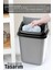 Gri Kapaklı Plastik Çöp Kovası, 20 Litre, Ev, Ofis, Banyo, Mutfak Kullanımına Uygun 4