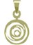 14 Ayar Altın Daire Kolye Ucu 1 Gr, KC10001 Kodlu 8