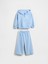 Kız Bebek Bebe Mavisi Vintagesoft Sweatshirt Outfit Set 3