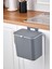 Gri Mutfak Tezgah Üstü Dolap Askılı 15 Lt Çöp Kovası, Pratik ve Şık Tasarım 2
