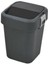 Ofis Için Çift Gözlü, Hassas Kapaklı, 40 Lt Siyah Çöp Kutusu 2