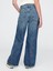 Kız Çocuk Mavi Low Rise Stride Wide-Leg Jean Pantolon 2