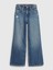 Kız Çocuk Mavi Low Rise Stride Wide-Leg Jean Pantolon 3