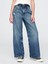 Kız Çocuk Mavi Low Rise Stride Wide-Leg Jean Pantolon 5