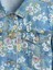 Kız Çocuk Çiçek Desenli Balloon-Sleeve Floral Denim Ceket 3