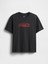 Kadın Siyah Coca Cola Rahat Grafik T-Shirt 2