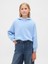 Kız Çocuk Bebe Mavisi Vintage Soft Oversized Bubble Sweatshirt 1