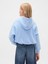 Kız Çocuk Bebe Mavisi Vintage Soft Oversized Bubble Sweatshirt 5