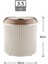 Çizgili Yuvarlak 3.5 Litre Çöp Kovası, Banyo ve Mutfak Için, Manuel Kapakli 3
