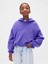 Kız Çocuk Mor Vintage Soft Oversized Bubble Sweatshirt 3