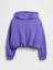 Kız Çocuk Mor Vintage Soft Oversized Bubble Sweatshirt 5