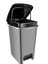 25 Litre Iç Kovalı Slim Pedallı Çöp Kovası Antrasit Renk 1