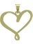 14 Ayar Altın Kalp Kolye Ucu 1 Gr, KC17477 Kodlu 8