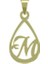 14 Ayar Altın M Harfi Kolye Ucu 1 Gr, KC11236 Kodlu 8