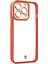 iPhone 13 Pro Max Kılıf Liva Lens Silikon - Kırmızı - 13148-9409 4