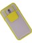 Samsung Galaxy J7 Pro / J730 Kılıf Palm Buzlu Kamera Sürgülü Silikon - Sarı - 18104-5195 2