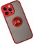 iPhone 14 Pro Max Kılıf Montreal Yüzüklü Silikon Kapak - Kırmızı - 14078-3604 3