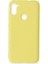 Samsung Galaxy A11 Kılıf Nano Içi Kadife Silikon - Sarı - 13238-2079 1