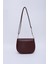 Bordo SHK17 Suni Deri, Tek Bölmeli, Çıtçıt Kapama, Ayarlanabilir Askılı,el, Kol ve Omuz Çantası 4