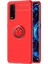 Oppo Find X2 Kılıf Range Yüzüklü Silikon - Kırmızı - 18438-1374 1