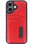 iPhone 16 Kılıf Sara Kartvizitli Deri Kılıf - Kırmızı - 11513-2446 3