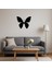 Vintage Kelebek Motifli Mdf Dekoratif Tablo - 14477-4372 4